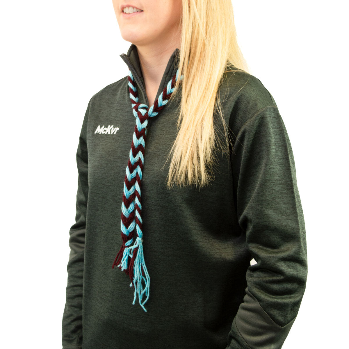 The GAA Store Supporters Wool Plait - Maroon/Sky Blue