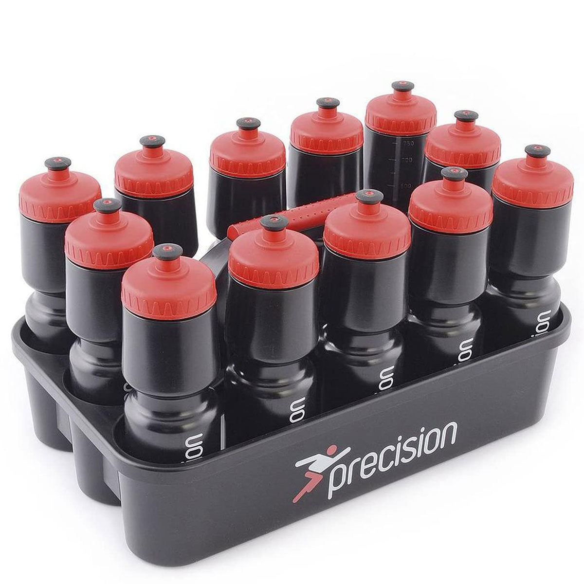 Precision Training Water Bottle Set Carrier & 12 Bottles