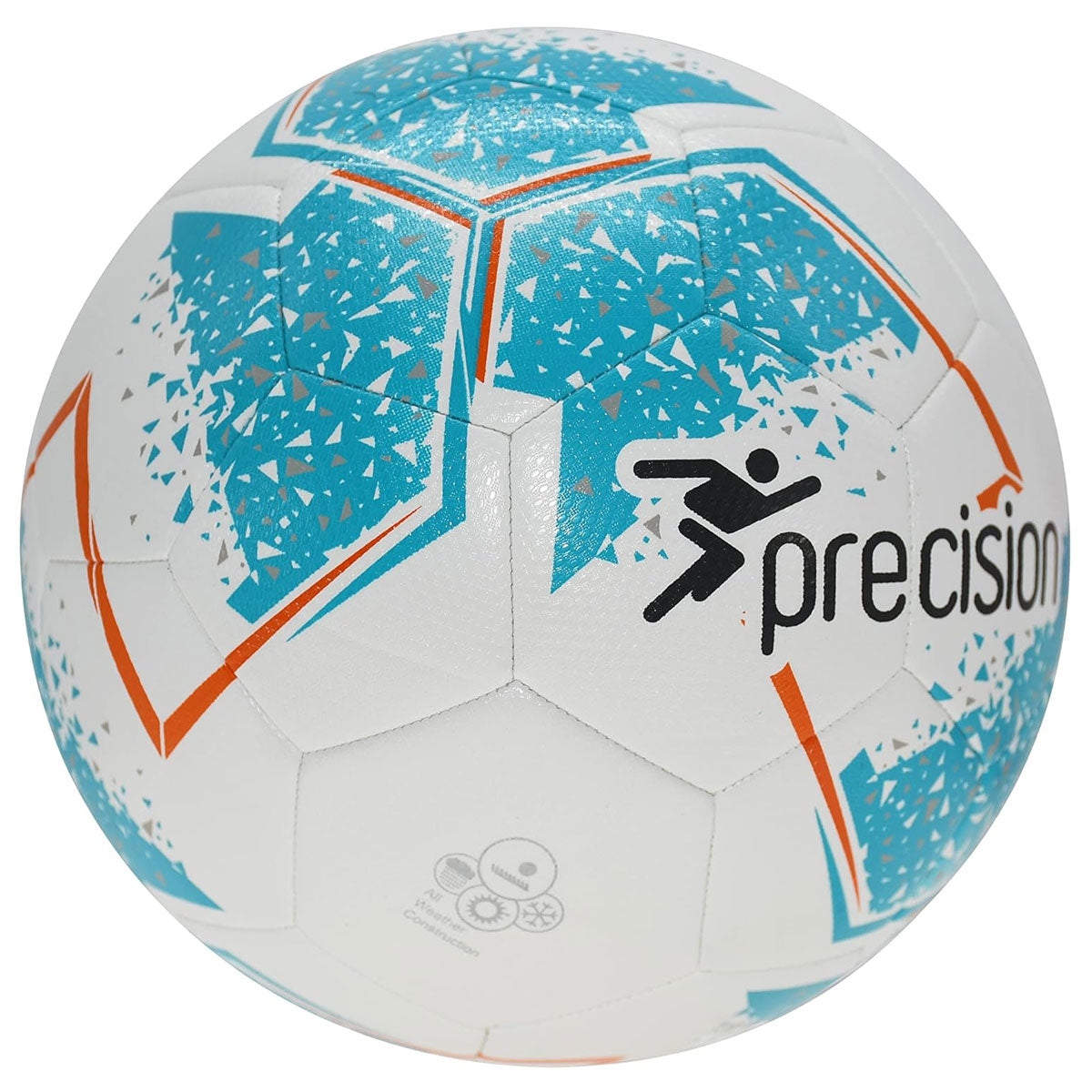 Precision Training Fusion IMS Training Ball - Size 4 - White/Cyan/Orange/Grey