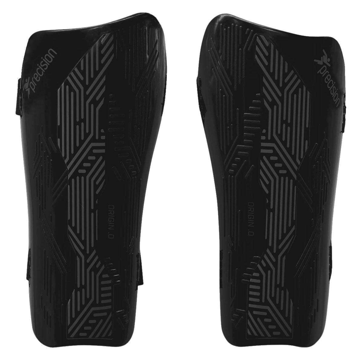 Precision Training Origin.0 Strap Shin Guards - Adult - Black