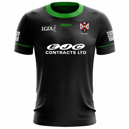 Mc Keever Queens GAA Official LGFA Away Jersey - Womens - Black