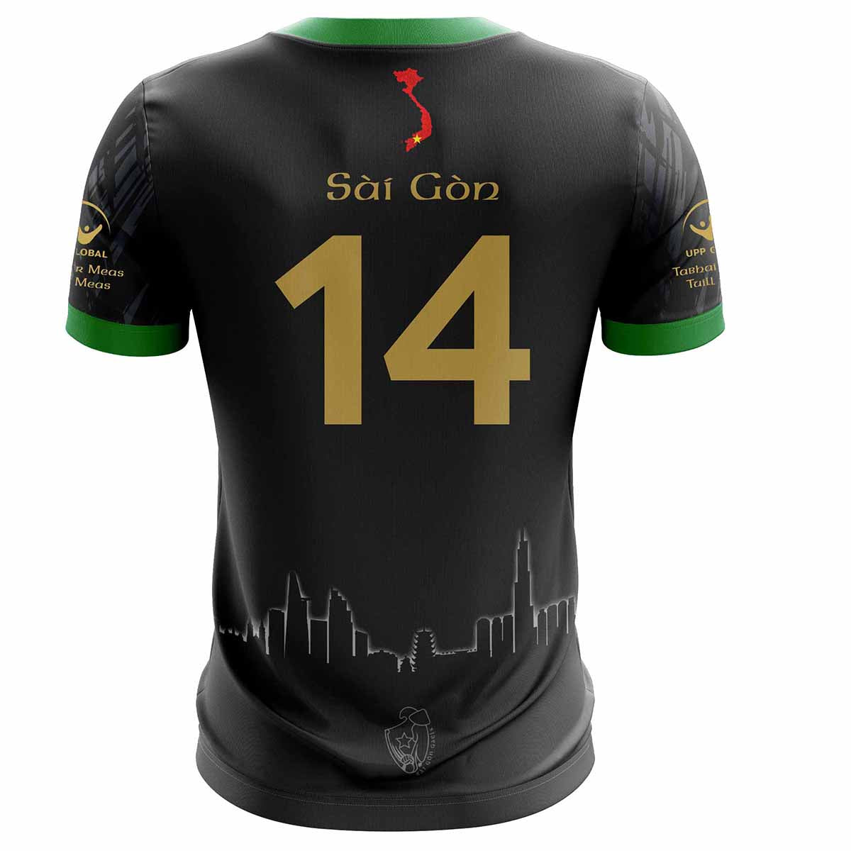 Mc Keever Saigon Gaels GAA Numbered Home Jersey - Adult - Black
