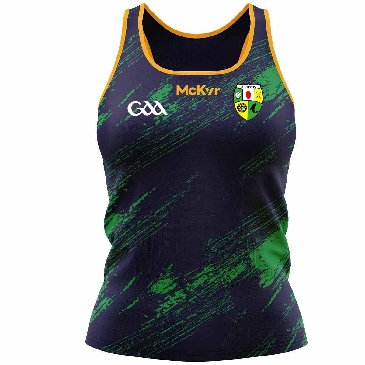 Mc Keever Shercock GFC Training Vest - Womens - Navy/Green/Amber