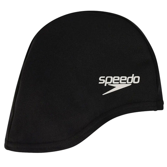 Speedo Polyester Swim Cap - Youth - Black