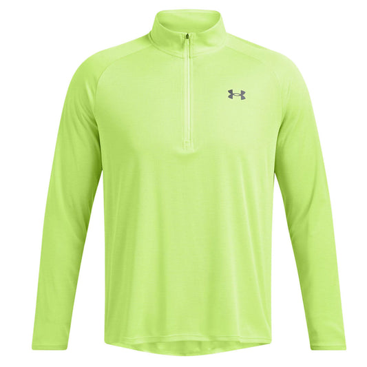 Under Armour Tech Textured 1/2 Zip Training Top - Mens - Morph Green/Black