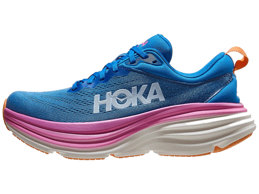 Hoka Bondi 8 Running Shoes - Womens - Coastal Sky/All Aboard