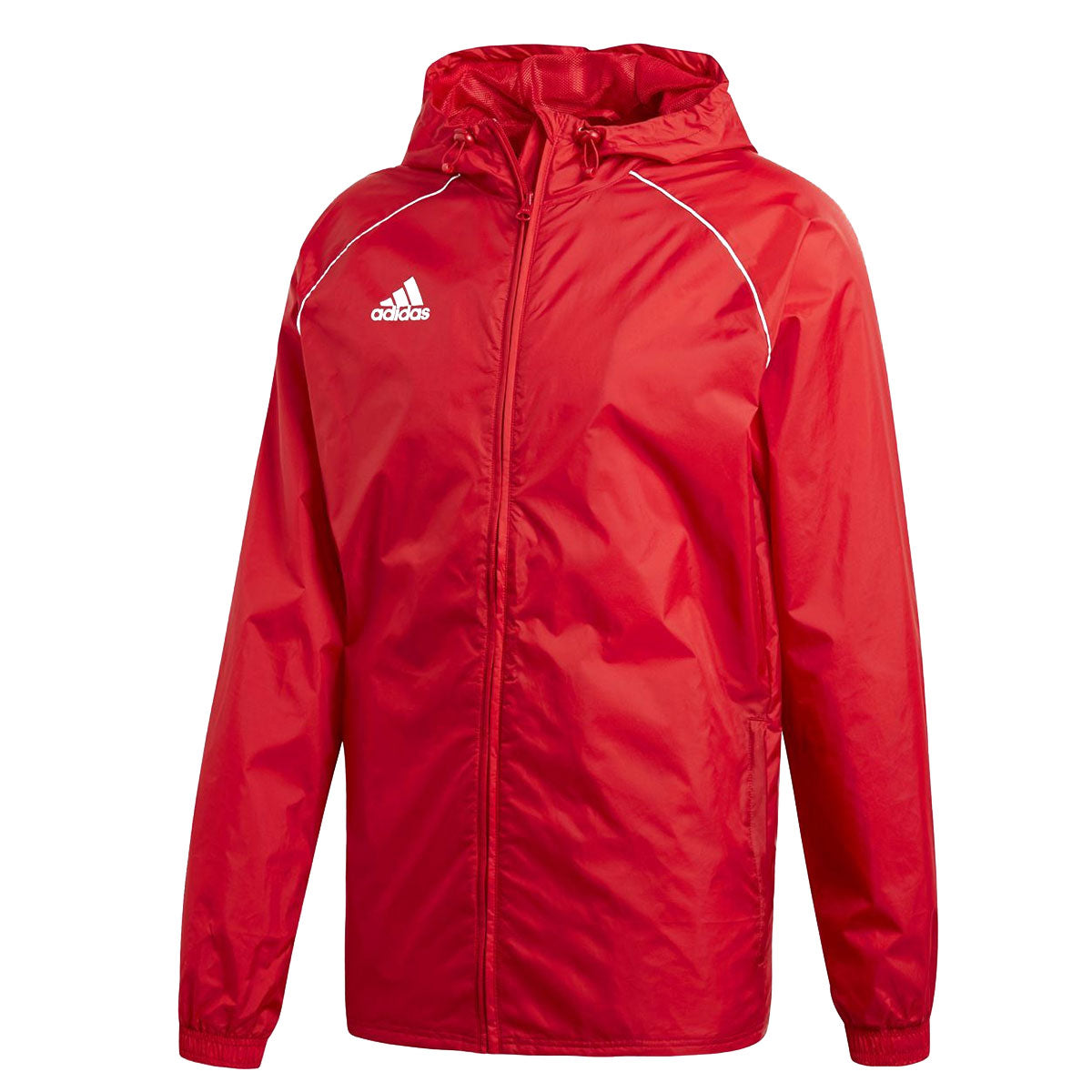 adidas Core 18 Rain Jacket - Adult - Red/White