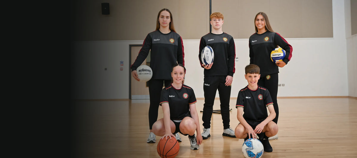 Students in McKvr school teamwear