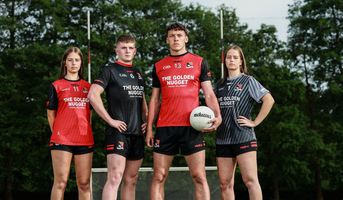 Fossa GAA players in McKvr shorts