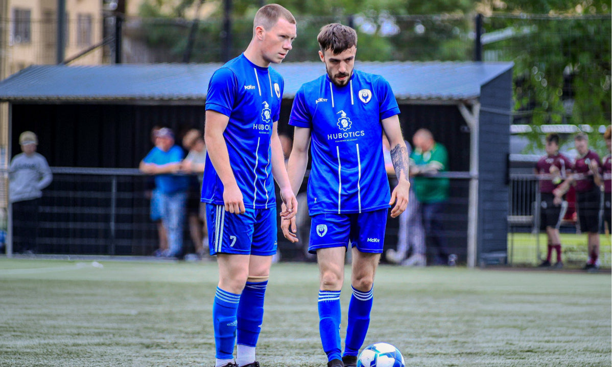 Soccer players in McKvr custom teamwear