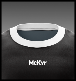 Round neck rugby jersey collar