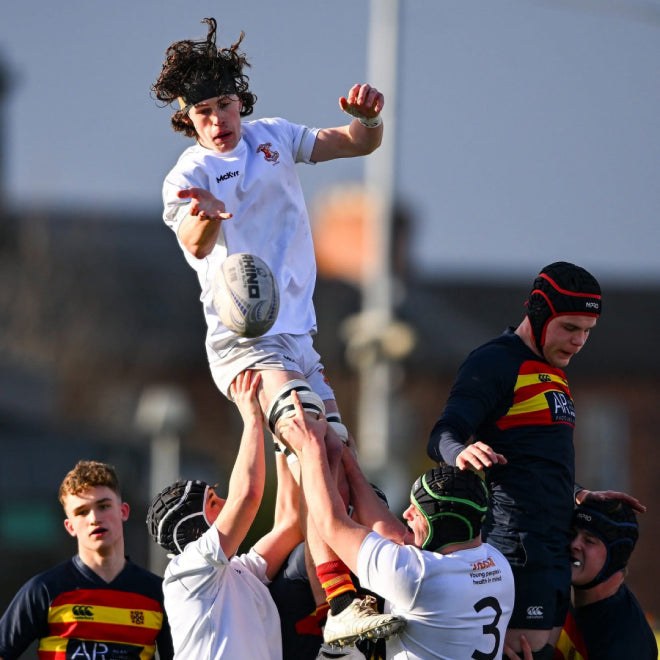 Rugby line-out throw in McKvr jerseys
