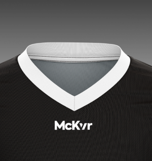 V-neck jersey collar