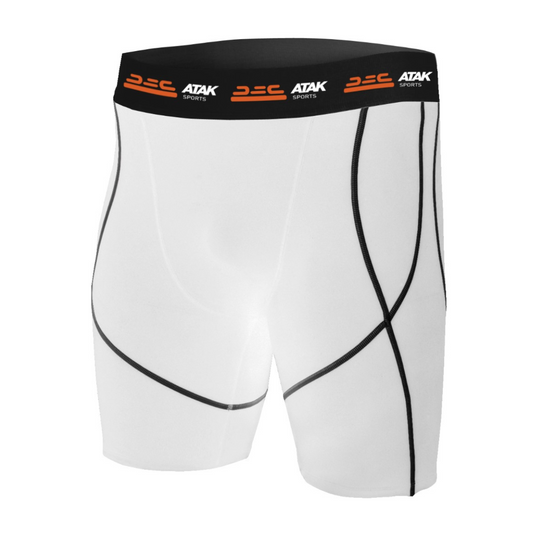 Atak Compression Shorts - Youth - White