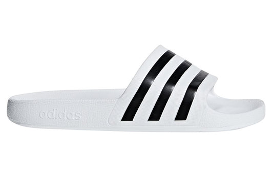 adidas Adilette Aqua Sliders - Adult - White/Black