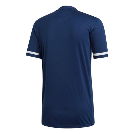 adidas Team 19 Short Sleeve Jersey - Adult - Navy Blue/White