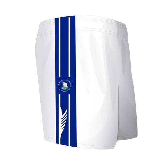 Mc Keever Castlehaven GAA Shorts - Adult - White/Blue
