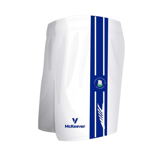 Mc Keever Castlehaven GAA Shorts - Youth - White/Blue