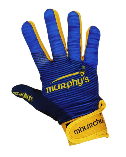 Murphy's Two Tone Gaelic Gloves - Youth - Navy/Blue/Yellow