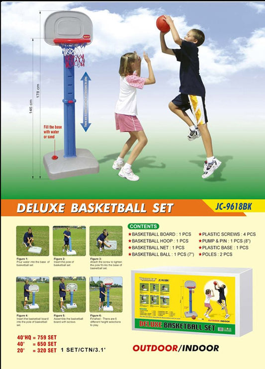 Outdoor Play Easy Score Kids Basketball Hoop Set
