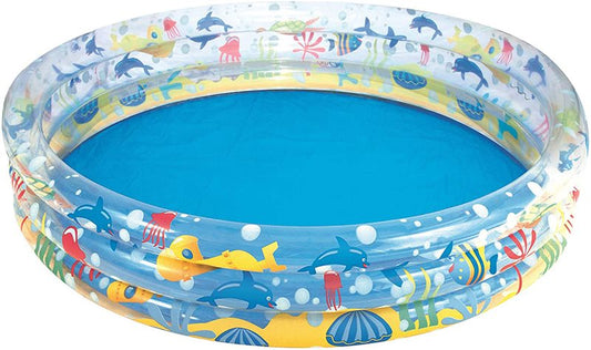 Bestway 60 Inch x 12 Inch Deep Dive 3 Ring Pool