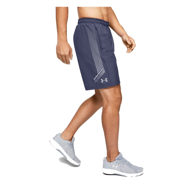 Under Armour Woven Graphic Training Shorts - Mens - Blue Ink/Mod Grey