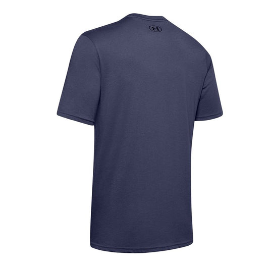 Under Armour Sportstyle Left Chest Short Sleeve Tee - Mens - Blue Ink/Black