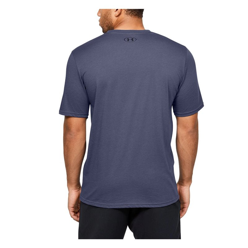 Under Armour Sportstyle Left Chest Short Sleeve Tee - Mens - Blue Ink/Black