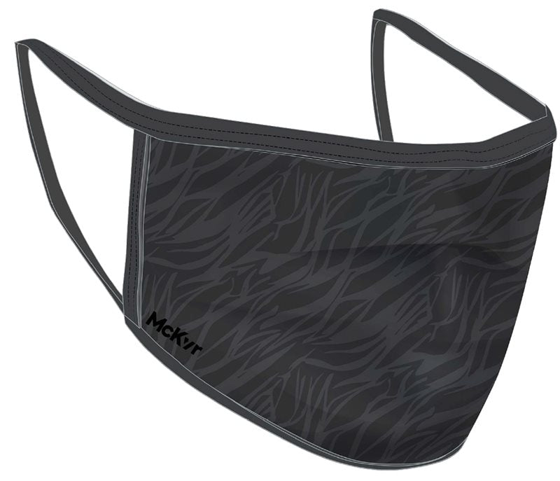 Mc Keever Black Wave Face Covering - Adult