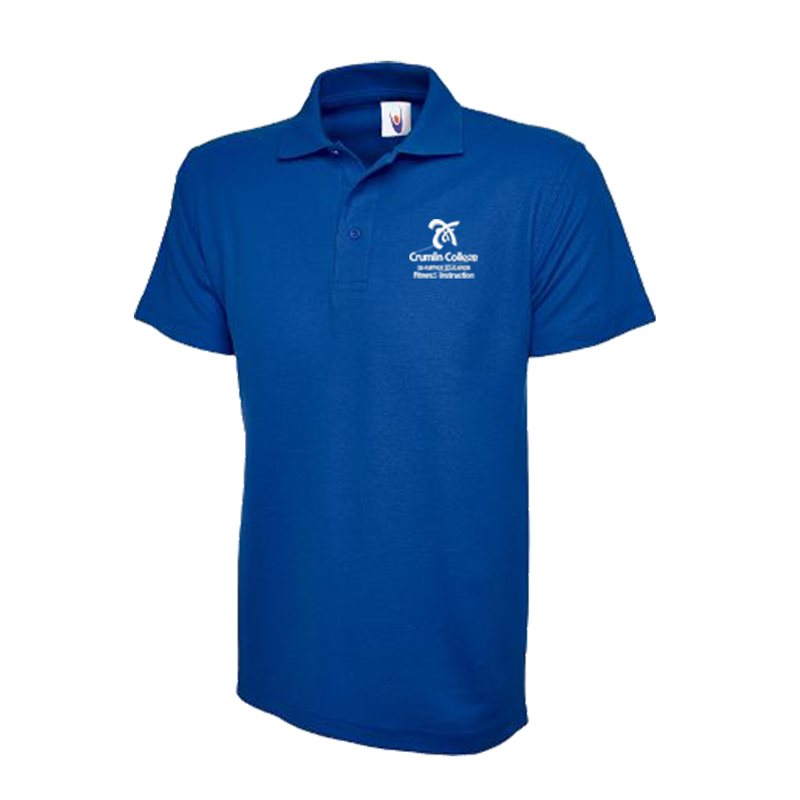 Mc Keever Crumlin College Dublin Fitness Instruction Polo Top - Adult - Royal Blue
