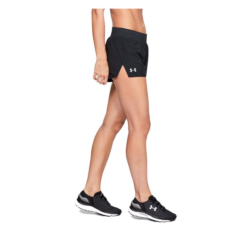Under Armour Launch SW 3 inch Training Shorts - Womens - Black/Reflective