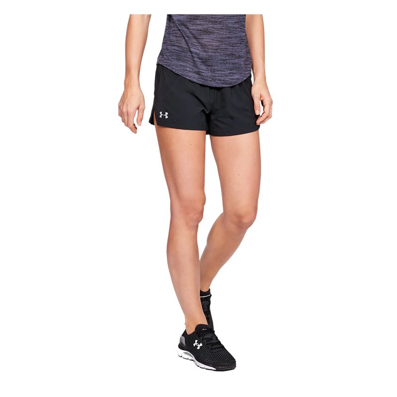 Under Armour Launch SW 3 inch Training Shorts - Womens - Black/Reflective