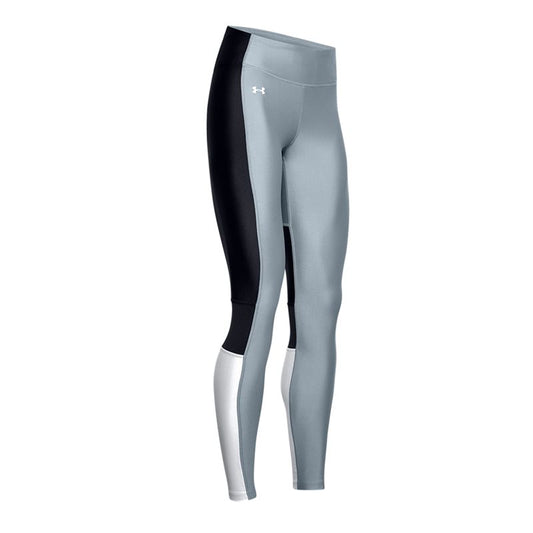 Under Armour Heatgear Armour Perforation Inset Leggings - Womens - Hushed Turquoise/Halo Grey