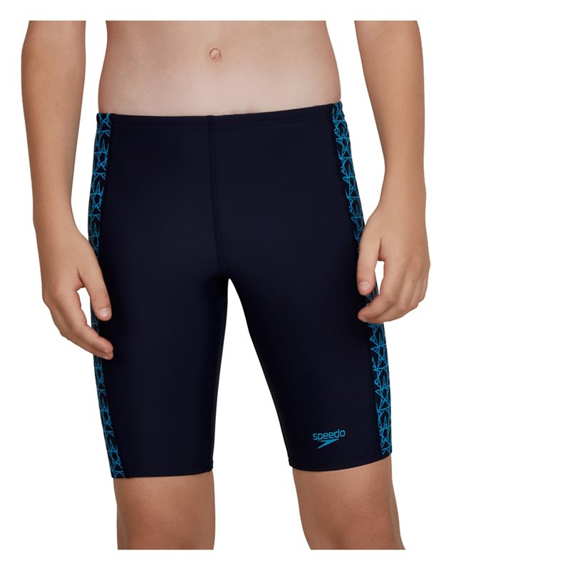 Speedo Boomstar Splice Jammer Swim Shorts - Boys - Navy/Pool