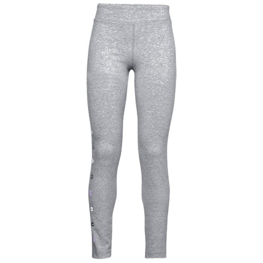 Under Armour Favourite Leggings - Girls - Steel Medium Heather/White