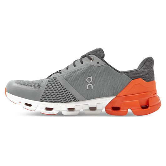 On Cloudflyer Running Shoes - Mens - Grey/Orange