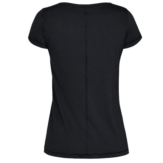 Under Armour Heatgear Armour Short Sleeve Tee - Womens - Black/Metallic Silver