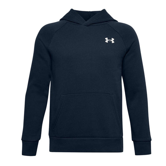 Under Armour Rival Cotton Hoodie - Boys - Academy/Onyx White