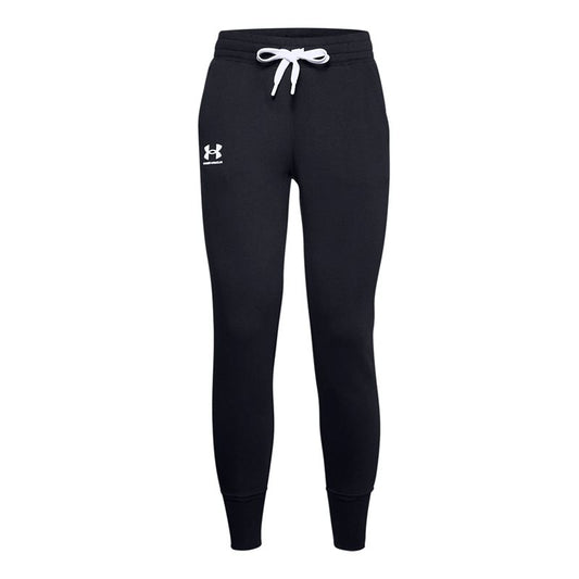 Under Armour Rival Fleece Joggers - Womens - Black/White/White
