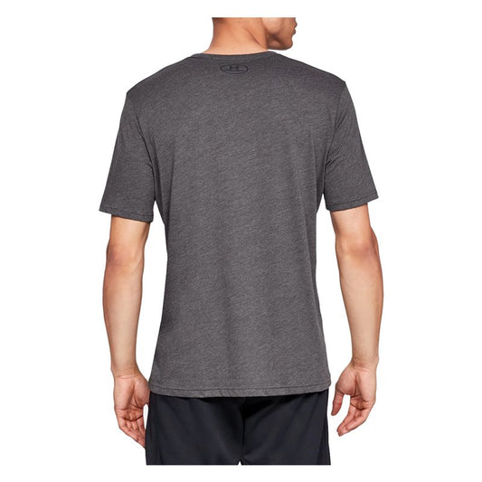 Under Armour Sportstyle Left Chest Short Sleeve Training Tee - Mens - Charcoal Medium Heather/Black