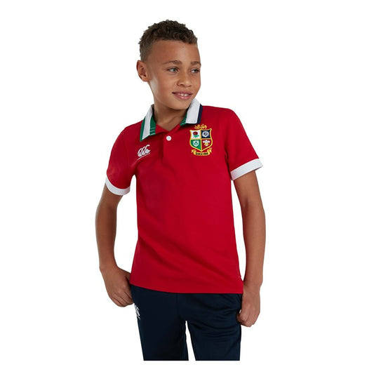 Canterbury British And Irish Lions Rugby 2021 Short Sleeve Classic Jersey - Youth - Tango Red