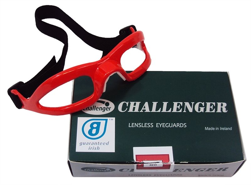 Challenger Lensless Coloured Eyeguards - Red