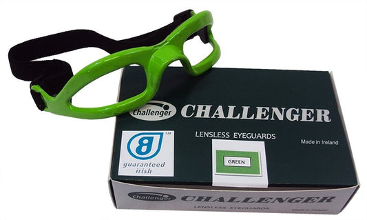Challenger Lensless Coloured Eyeguards - Green