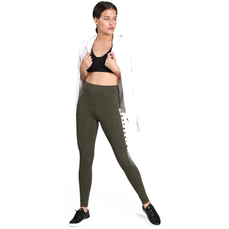 Puma Essentials Graphic Leggings - Womens - Forest Night