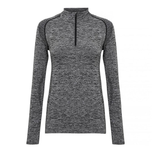 TriDri 3D Fit' Multi Sport Performance 1/4 Zip - Womens - Charcoal