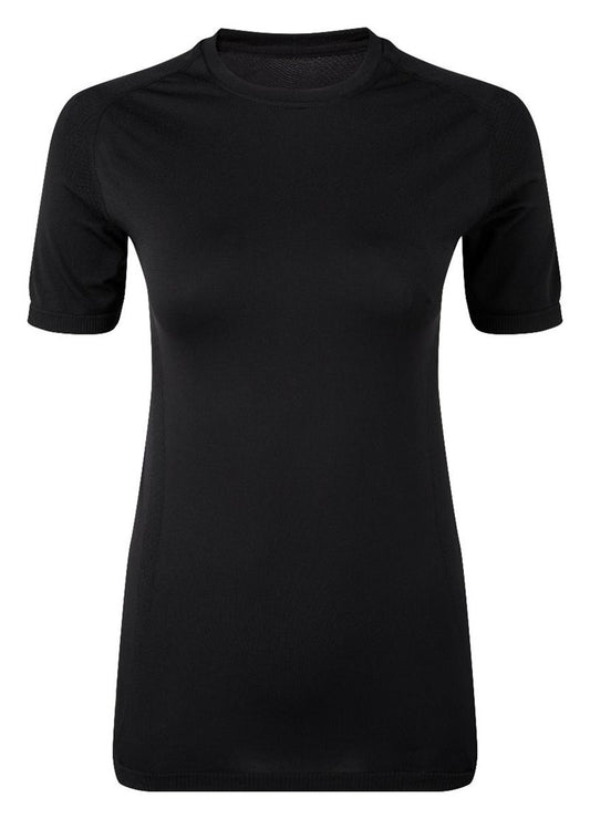 TriDri 3D Fit' Multi Sport Performance Short Sleeve Tee - Womens - Full Black