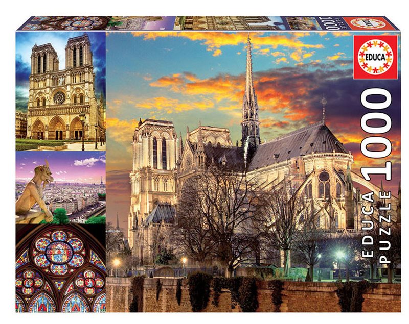 Paul Lamond Educa Collage Notre Dame 1000 Piece Puzzle