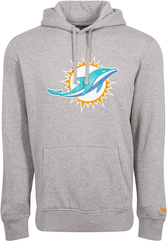 New Era Miami Dolphins NFL Pull Over Hoodie - Adult - Grey