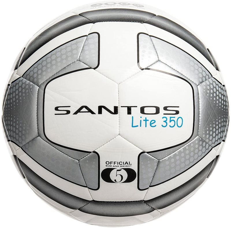 Precision Training Santos Lite Training Football 350g - White/Silver/Black