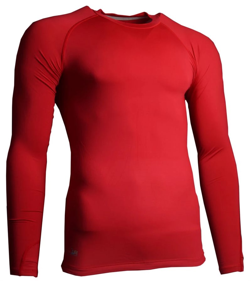 Precision Training Essential Baselayer Long Sleeve Shirt - Adult - Red